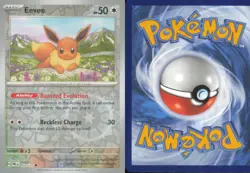 EEVEE 074/131 COMMON PRISMATIC EVOLUTIONS POKEMON REVERSE HOLO NEAR MINT - Image 3