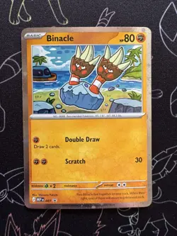 Pokemon TCG - Pitch Black - Binacle - MEP 087 - Black Star Promo - Cosmo Holo - Image 1