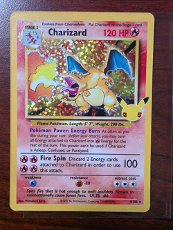 Pokemon TCG Charizard Celebrations 25th Anniversary Holo Rare 4/102 - Image 1