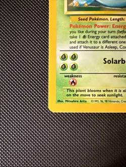 1999 Pokemon Venusaur Base Set 15/102 Holo Unlimited Holo Rare LP See Pictures - Image 2