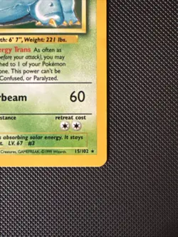 1999 Pokemon Venusaur Base Set 15/102 Holo Unlimited Holo Rare LP See Pictures - Image 5