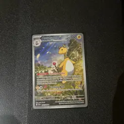 Pokemon TCG Mega Evolution Chaos Rising Ampharos Illustration Rare - Image 1