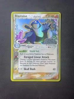 Blastoise EX Crystal Guardians 2/100 Reverse Holo Stamped Pokemon TCG - CLEAN - Image 1