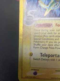 Pokemon EX Holon Phantom Deoxys 6/110 Stamped Reverse Holo DMG - Image 4