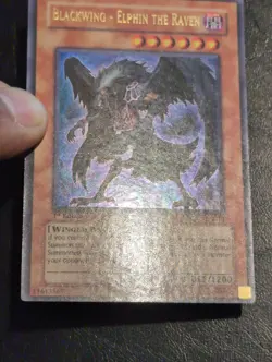 Yu-Gi-Oh! ULTRA RARE CARD BLACKWING - ELPHIN THE RAVEN RGBT-EN013 1ST NM/VLP - Image 3