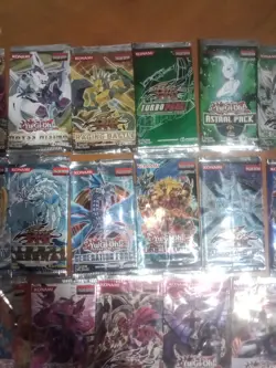 Collection of open Yu-Gi-Oh booster packs. - Image 3