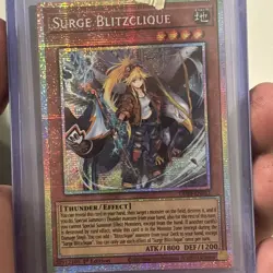 YUGIOH Surge Blitzclique (CORI-EN011) Starlight Rare 1st Edition Near Mint - Image 2