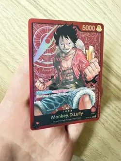 One Piece Starter Deck ST01-001 Eng Monkey D. Luffy Leader Foil Pre Errata - Image 1