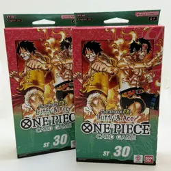 Bandai Namco One Piece Card Game ST-30 Luffy & Ace Starter Deck x2 EN - Image 1