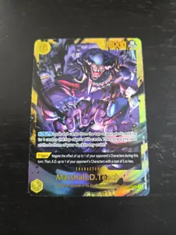 One Piece Card- Marshall.D.Teach (119) OP16-119 SEC The Time of Battle Foil - Image 1