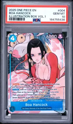 2025 One Piece CCG Illustration Box Vol 1 Promo - Boa Hancock ST17-004 - PSA 10! - Image 1