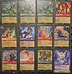 DISNEY LORCANA LOT 10 LEGENDARIES, ZEUS FOIL + TINKERBELL PROMO NM - Image 1