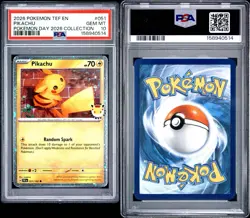 2026 POKEMON TEF EN-TEMPORAL FORCES #051 PIKACHU POKEMON DAY COLLECTION PSA 10 - Image 2