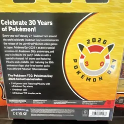 Pokemon TCG Pokemon Day 2026 Collection Box Pikachu Promo 3 Boosters. 3 boxes! - Image 3