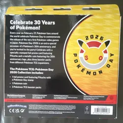 Pokemon TCG Pokemon Day 2026 Collection Box Pikachu Promo Coin 3 Boosters - Image 2