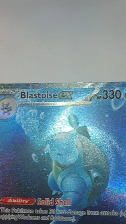 Pokemon TCG Scarlet & Violet 151 Blastoise EX Holo Card 200/165 - Image 3