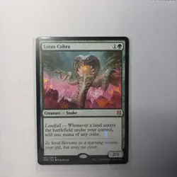 Lotus Cobra Zendikar Rising Green Snake Magic MTG Card Regular ZNR 193 Rare NM - Image 2