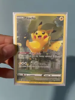 Pikachu Pokemon card in mint condition (6-61) from hidden fates - Image 1