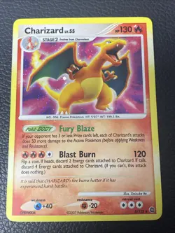 Charizard LV.55 Holo Rare Card 3/132 Secret Wonders Series Full Holo Print LP - Image 1