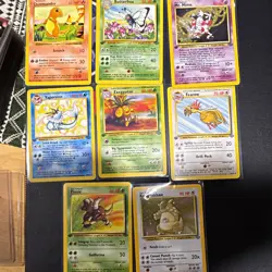 Nintendo Pokemon TCG Vintage 1999 Base Set/Jungle 8-Card Lot Holo Mr. Mime - Image 1