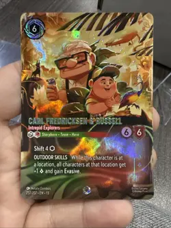 Disney Lorcana TCG Enchanted Card Carl Fredricksen & Russel 237/207 - Image 3