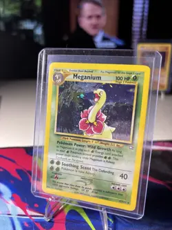 Pokemon TCG Meganium Neo Genesis Holo Unlimited Rare Card 11/111 - Image 5