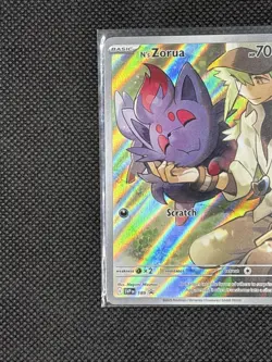 Pokemon TCG N's Zorua SVP 189 Black Star Promo Card - NM - Image 2