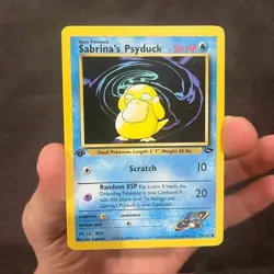 Pokemon Sabrina's Psyduck 99/132 Gym Challenge 1st Edition Card - Image 1