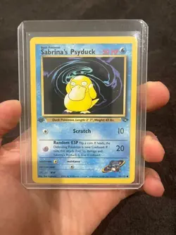 Pokemon Sabrina's Psyduck 99/132 Gym Challenge 1st Edition Card - Image 3