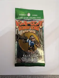Donkey Kong Trading Card Game 1999 - Chunky Kong Booster Pack Sealed - Image 1