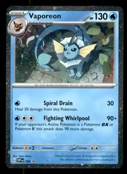 Vaporeon - (Cosmos Holo) Holo Promo SV: Scarlet & Violet Promo Cards 168 NM - Image 1