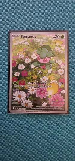 Fomantis 085/084 Illustration Rare Pitch Black Pokemon Holo Near Mint - Image 1
