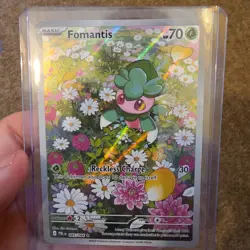 Fomantis 085/084 Illustration Rare Pitch Black Pokemon Holo Near Mint - Image 1
