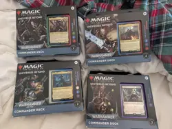 Magic the Gathering MtG Warhammer 40,000 40k Commander Decks Set of 4 Sealed New - Image 1