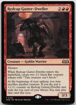 Redcap Gutter-Dweller Wilds of Eldraine 146 NM R - Image 1
