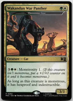 Wakandan War Panther - Fleecemane Lion Commander: Marvel Super Heroes 282 NM R - Image 1