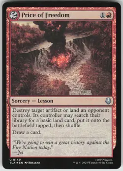 MTG Price of Freedom Foil NM Avatar: The Last Airbender Magic 149 - Image 1