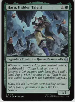MTG Haru Hidden Talent Foil NM Avatar: The Last Airbender Magic 182 - Image 1