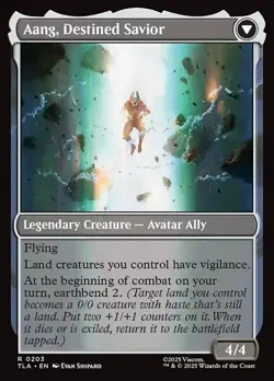 Aang, at the Crossroads x1 1x FOIL Avatar: The Last Airbender TLA NM MTG - Image 2