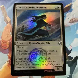 NM Foil Invasion Reinforcements, MTG, Avatar: The Last Airbender, Magic, 24 - Image 1