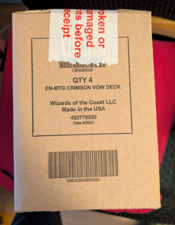 Magic The Gathering Innistrad Crimson Vow Commander Decks CASE (4 Decks) SEALED! - Image 2