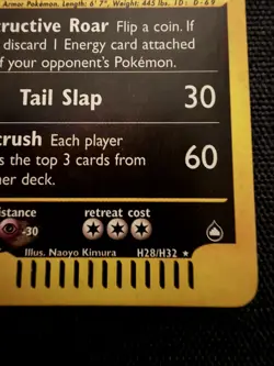Tyranitar H28/H32 Aquapolis Holo Ultra Rare Pokemon TCG e-reader HP - Holo Swirl - Image 4