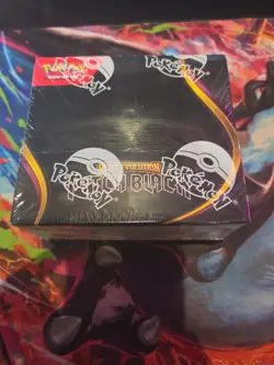 Pokemon Pitch Black Booster Box Small Tear In Seal - Image 1
