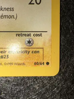 Pikachu 60/64 Common Jungle Pokemon - Image 5