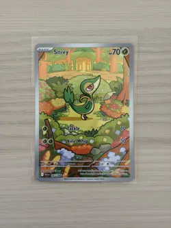 Pokemon TCG Snivy 087/086 Illustration Rare SV10.5: Black Bolt English M/NM - Image 1