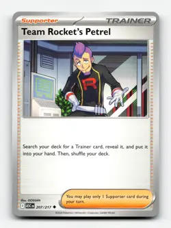 Team Rocket's Petrel 207/217 Ascended Heroes Uncommon 2026 Pokemon Card LP - Image 1