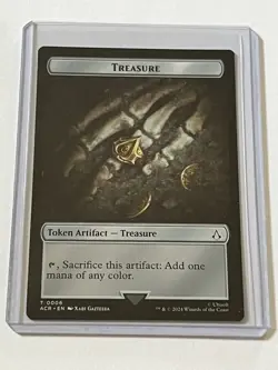 Treasure 6 Token Card MTG Assassins Creed 2024 Mint - 9.0 + Non Foil - Image 1