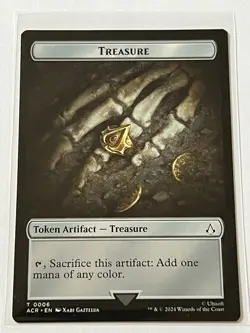 Treasure 6 Token Card MTG Assassins Creed 2024 Mint - 9.0 + Non Foil - Image 2