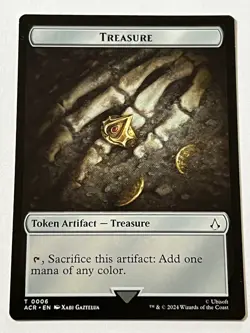 Treasure 6 Token Card MTG Assassins Creed 2024 Mint - 9.0 + Non Foil - Image 4