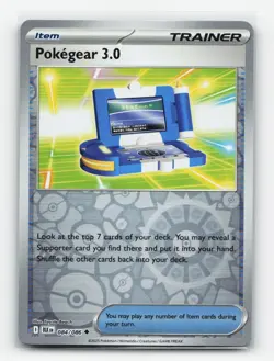 Pokegear 3.0 084/086 Reverse Holo Black Bolt Uncommon 2025 Pokemon Card LP - Image 1